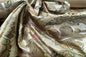 Fairy Tale Garden Silk Lampas 100% Silk Lampas Floral Historical William Morris  Cream Red Pink Gold Green Rainbow - 29 inches