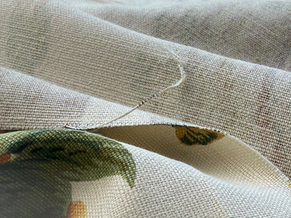 By yard Highlander Historical Chintz print Grand Jacobean Cantalope Orange Red Green Tree of Life Cotton Block Print Made in US MSRP USD298/y