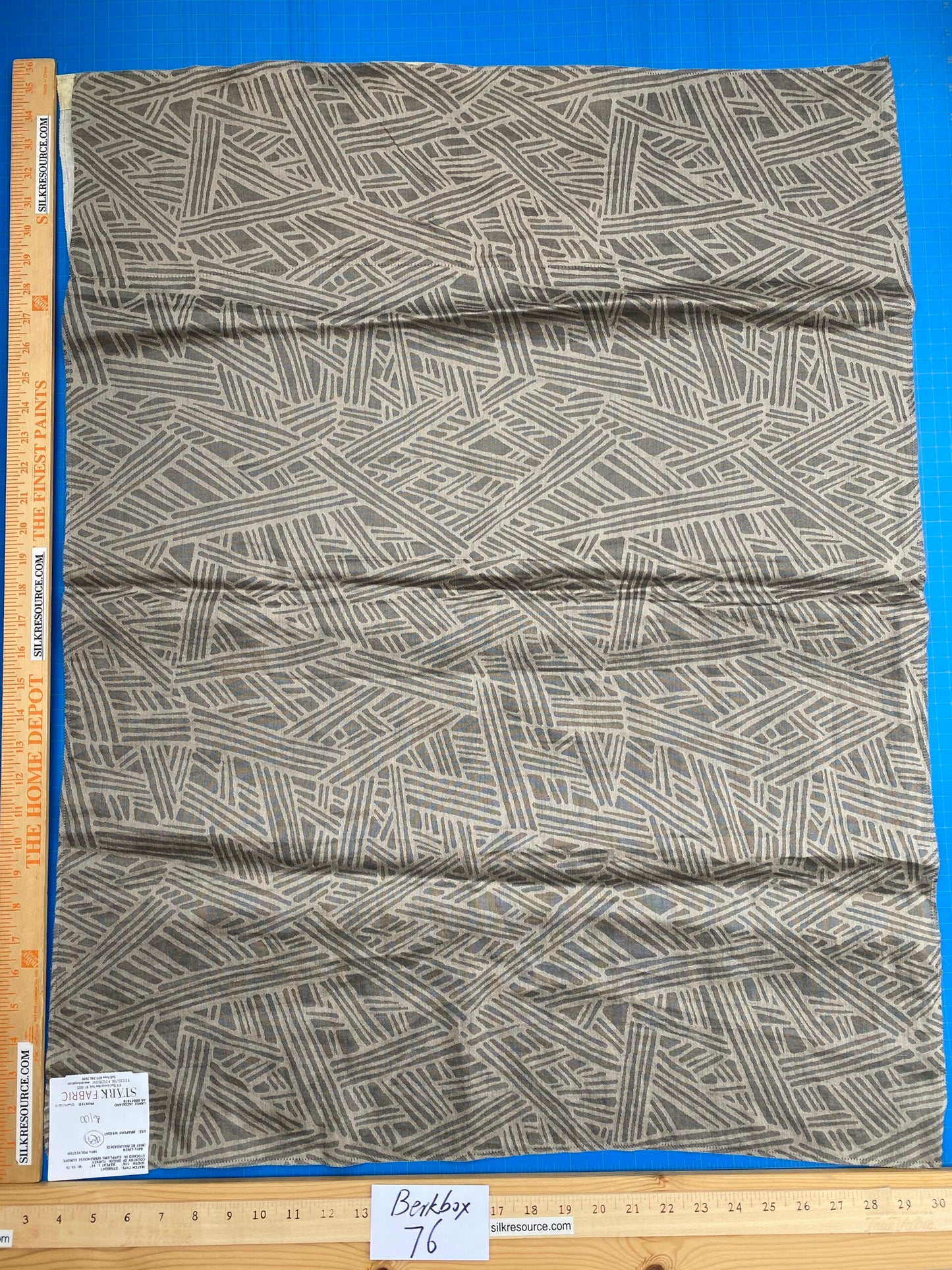 18 Berkbox76 Square Jacquard by Aldeco Terracota Dark Taupe Gray Brown Abstract 1yd x 30" MSRP USD 270/y