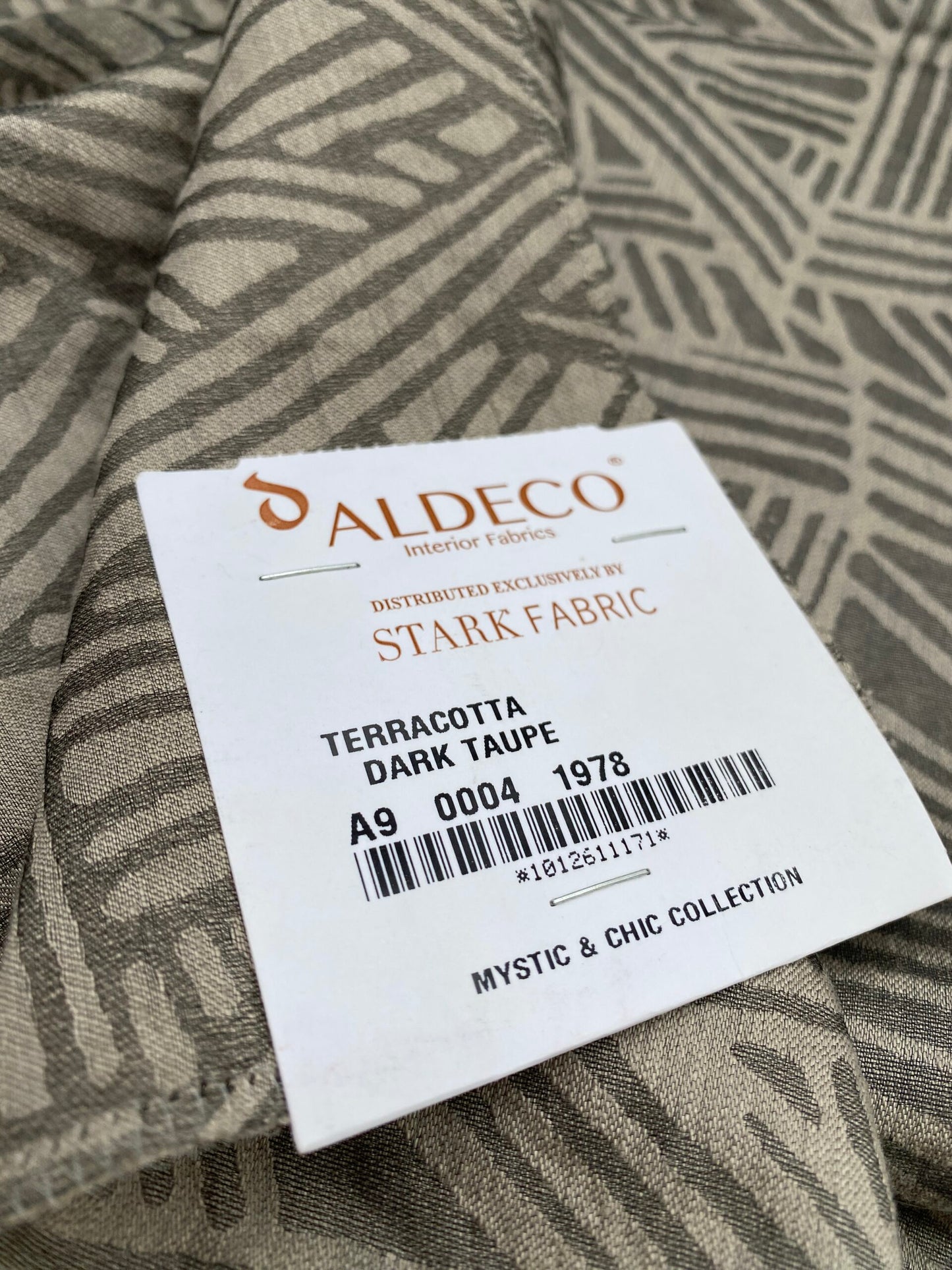 18 Berkbox76 Square Jacquard by Aldeco Terracota Dark Taupe Gray Brown Abstract 1yd x 30" MSRP USD 270/y