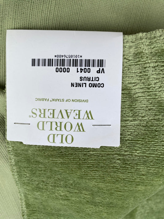 20 Berkbox76 Square Velvet by Old World Weavers Como Linen Citrus Green Velvet Texture MSRP USD354/y