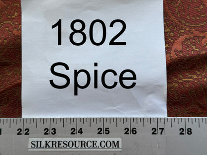 by yard Boboli Garden Silk Damask Italian Metallic Red Spice Rose MSRP USD 568/yard