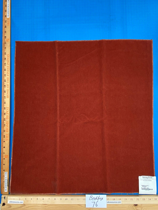 22 Berkbox76 Square Hiend Velvet by Edmond Petit Trianon Velvet II Etrusque Red MSRP USD1358/y
