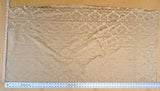 0.76 yards High End Veranda Renaissance Damask 100% Silk Pale Yellow Gold