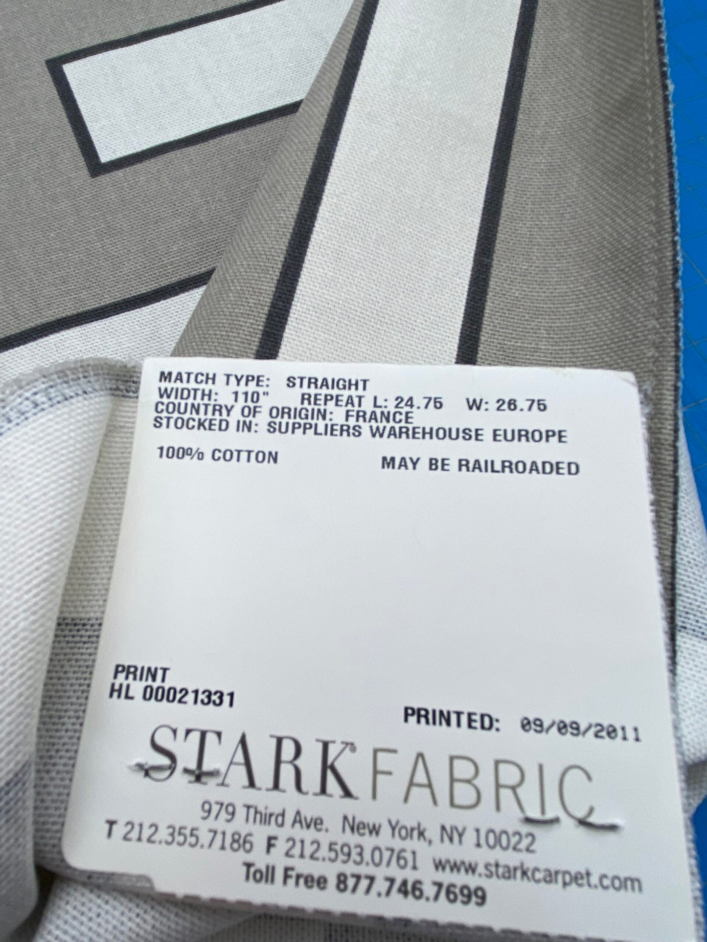 4 Berkbox77 Square Printed Fabrics by Grey Watkins Long Garden Grey Cream White Black Geometric 1yd x 26" MSRP USD156/y