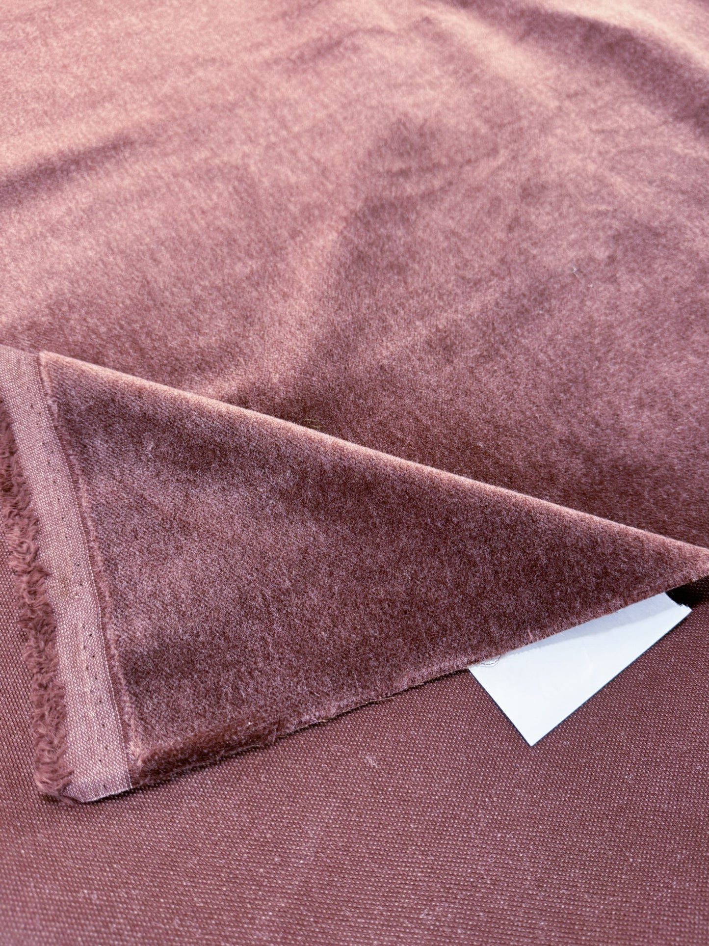 Dreamscope Silk and Mohair Velvet Spicy Reddish Brown MSRP USD 835/y - By The Yard