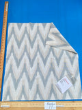 6 Berkbox77 Square Printed Fabrics by Scalamandre Adras Ikat Weave Mineral Gray White Beige Cotton MSRP USD150/y