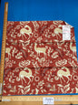 16 Berkbox77 Square Printed Fabrics by Fonthill Into the Woods Sunset Red Beige Deer Rabbit Hare Horse Cotton MSRP USD 204/Y