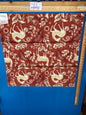 17 Berkbox77 Square Printed Fabrics by Fonthill Into the Woods Sunset Red Beige Deer Rabbit Hare Horse Cotton MSRP USD 204/Y