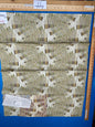 19 Berkbox77 Square Printed Fabrics by Fonthill Arpeggio Moss Green White Abstract Geometric Linen MSRP USD 280/Y