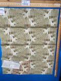 19 Berkbox77 Square Printed Fabrics by Fonthill Arpeggio Moss Green White Abstract Geometric Linen MSRP USD 280/Y