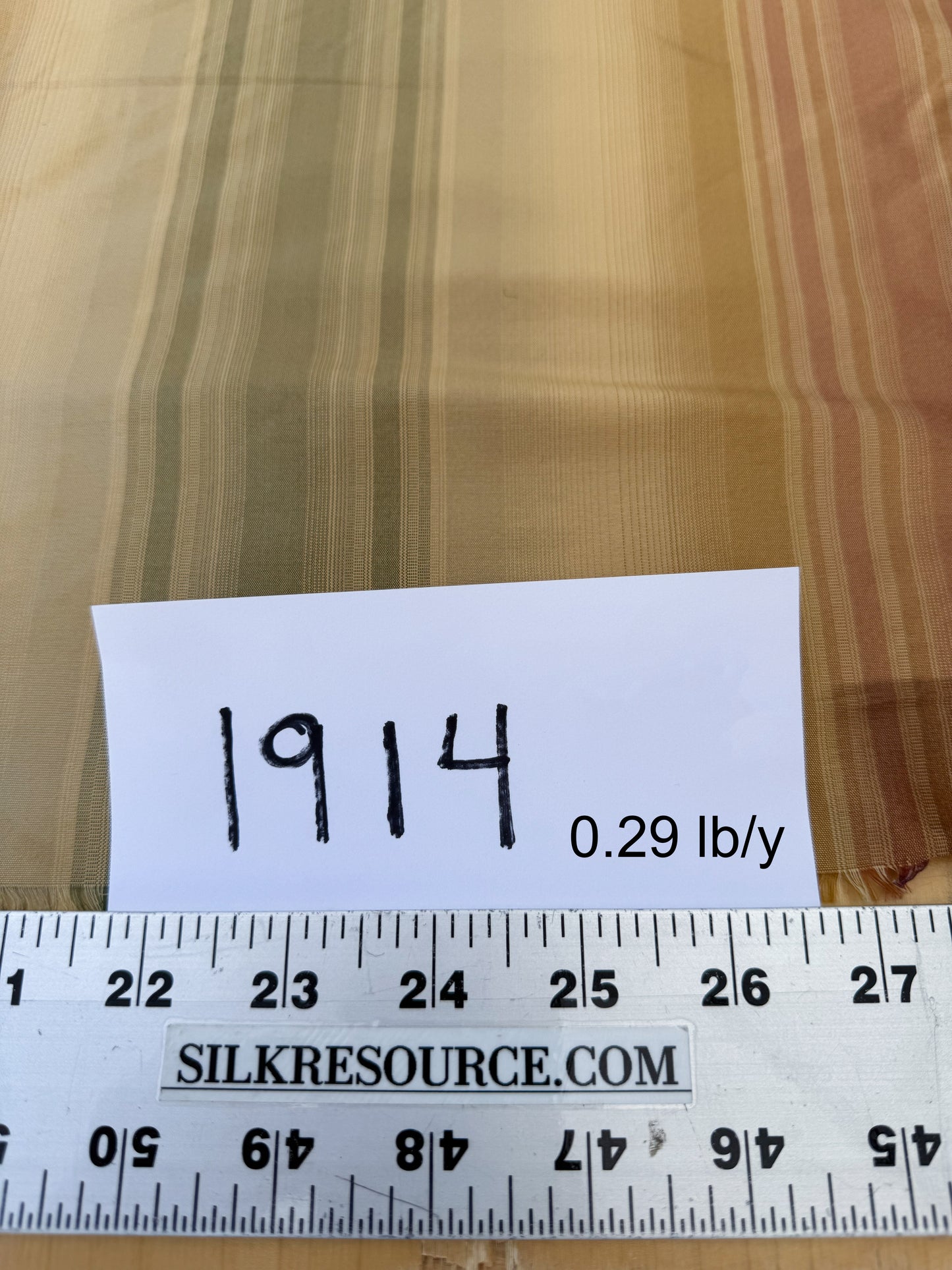 Scalamandre Ombre Silk Taffeta Stripe Terracotta Red Sage Green Beige Gold -By The Yard - MSRP USD248/y