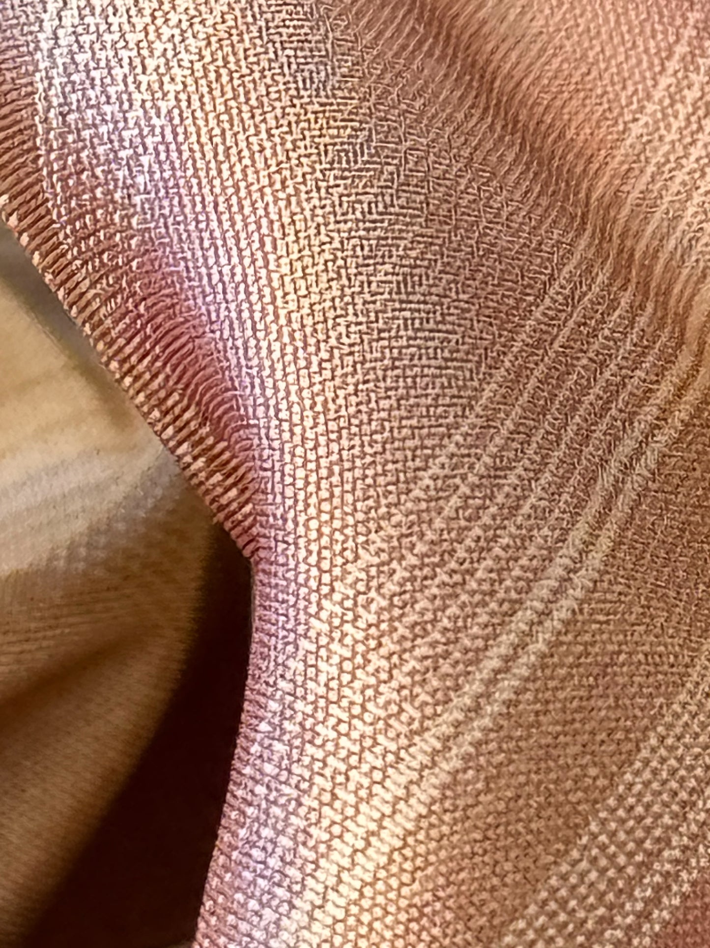 Scalamandre Ombre Silk Taffeta Stripe Terracotta Red Sage Green Beige Gold -By The Yard - MSRP USD248/y