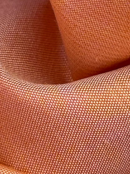 Scalamandre 100%silk Taffeta Juicy Peach Pink Orange With Silver Shot - By The Yard