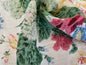 Lee Jofa Hollyhock HB White Pink Linen Print Floral Botanical MSRP USD750/y Special Order