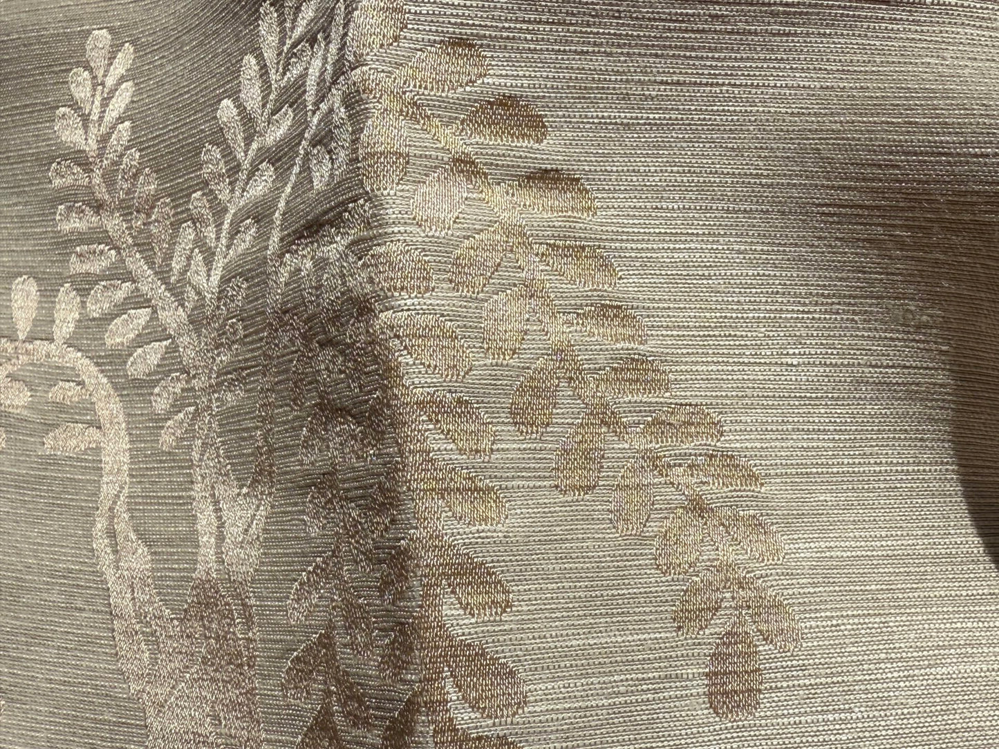 Special Order Clarence House Sukhothai Linen Silk Fawn Brown Asian Damask MSRP USD 356/y