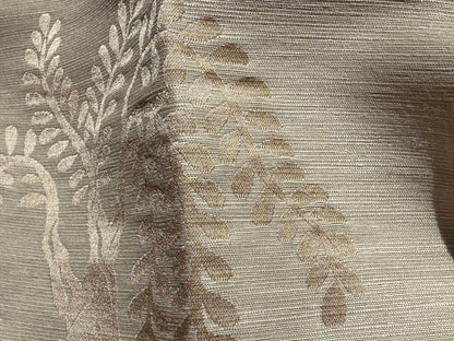 Special Order Clarence House Sukhothai Linen Silk Fawn Brown Asian Damask MSRP USD 356/y