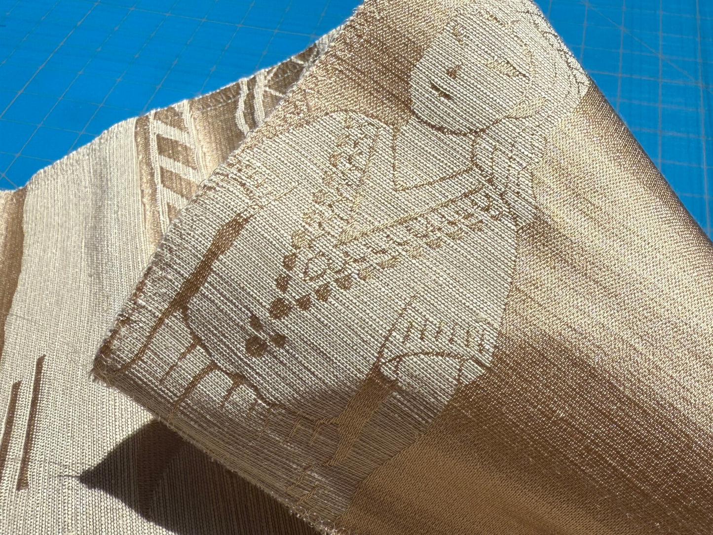 Special Order Clarence House Sukhothai Linen Silk Fawn Brown Asian Damask MSRP USD 356/y