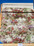 42 Berkbox77 Square Printed Fabrics by Old World Weavers Parc Oriental Moss Flame French Impressionist 1.2yd x 26" MSRP USD 318/Y