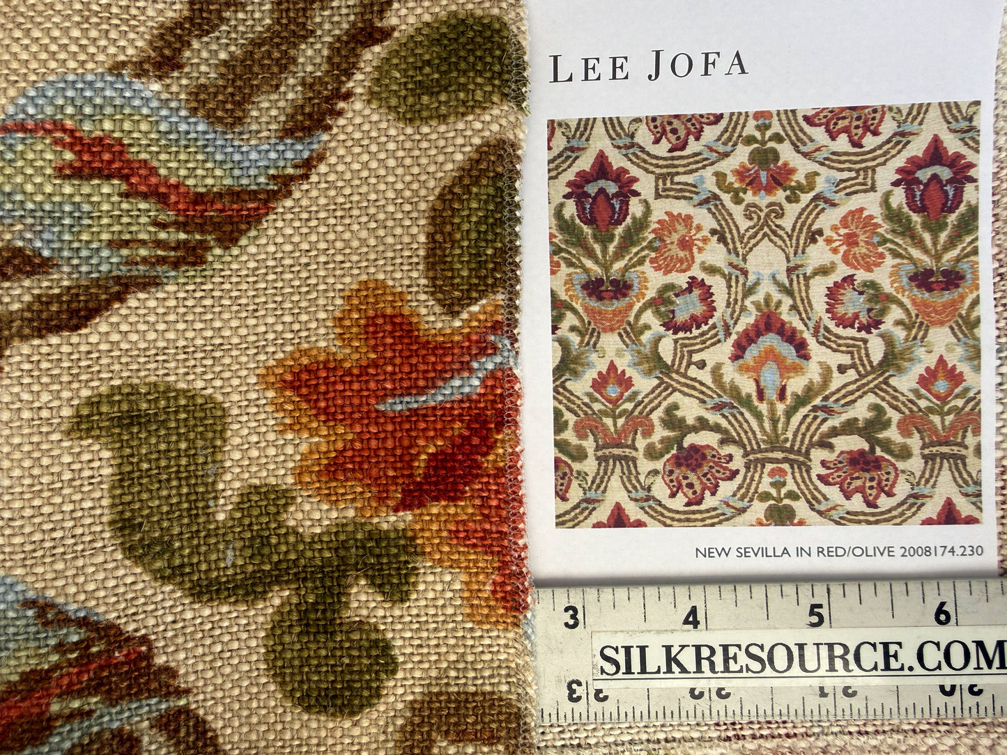 Special Order Lee Jofa New Sevilla - Red Olive Medallion Suzani Persian Green Brown Beige Linen