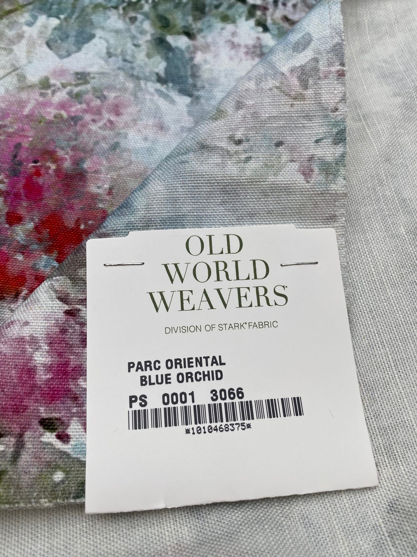 44 Berkbox77 Square Printed Fabrics by Old World Weavers Park Oriental Blue Orchid Flame French Impressionist MSRP USD 318/Y