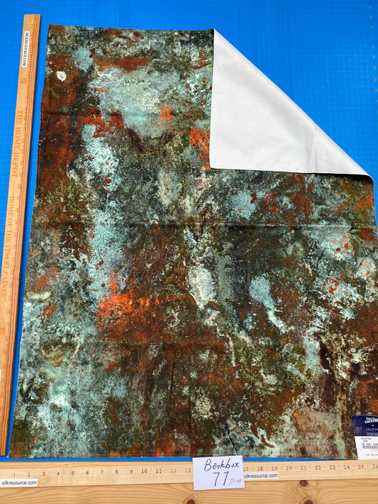 45 Berkbox77 Square Printed Fabrics by Jean Paul Gaultier Lelievre Oxydation Jade  Cotton Abstract Green MSRP USD 500+/yard