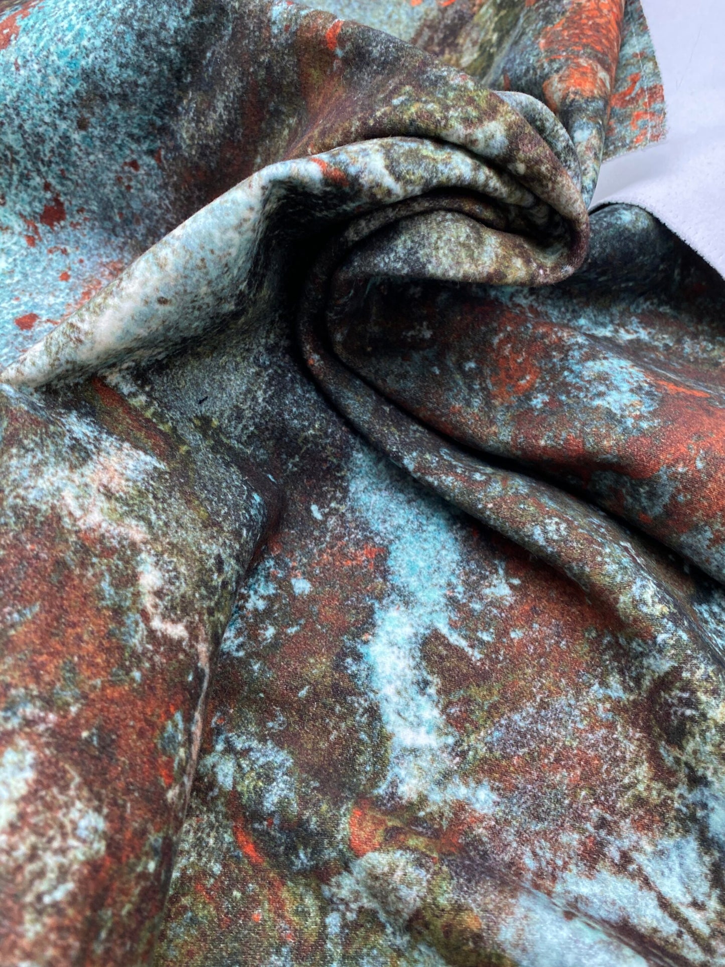 45 Berkbox77 Square Printed Fabrics by Jean Paul Gaultier Lelievre Oxydation Jade  Cotton Abstract Green MSRP USD 500+/yard