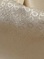 By Yard  100% Silk Damask Loop Doodle "vanilla" Ecru Beige Cream MSRP USD 200+/Y
