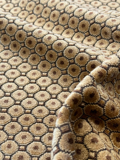 Scalamandre Florence II Cafe  Brown Dots Circle Geometric MSRP USD492/y