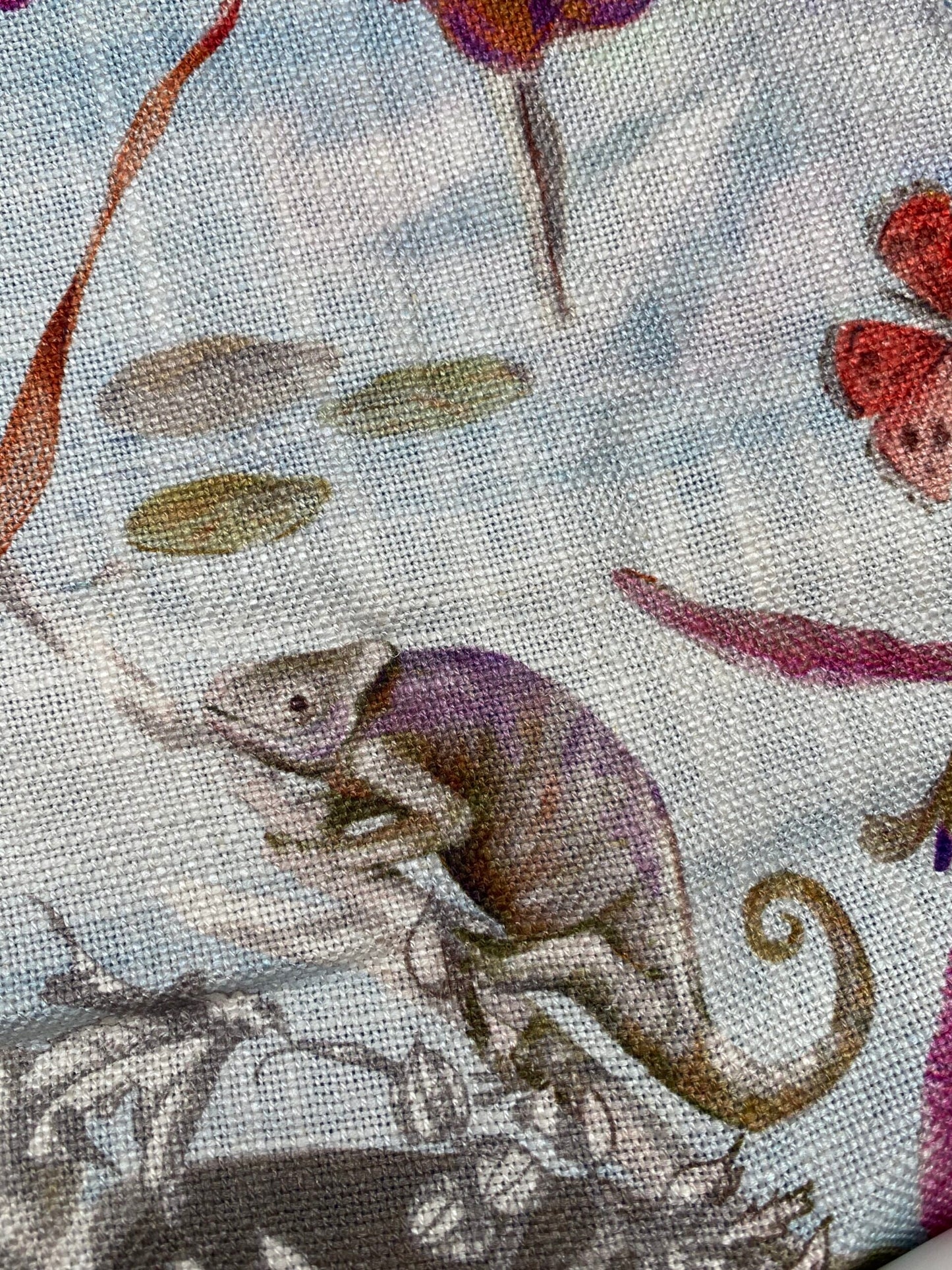 46 Berkbox77 Square Printed Fabrics by Old World Weavers La Gola Surf Green White MSRP USD278/y