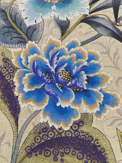 47 Berkbox77 Square Printed Fabrics by Old World Weavers Cottage Garden Purple Passion MSRP USD 204/yard