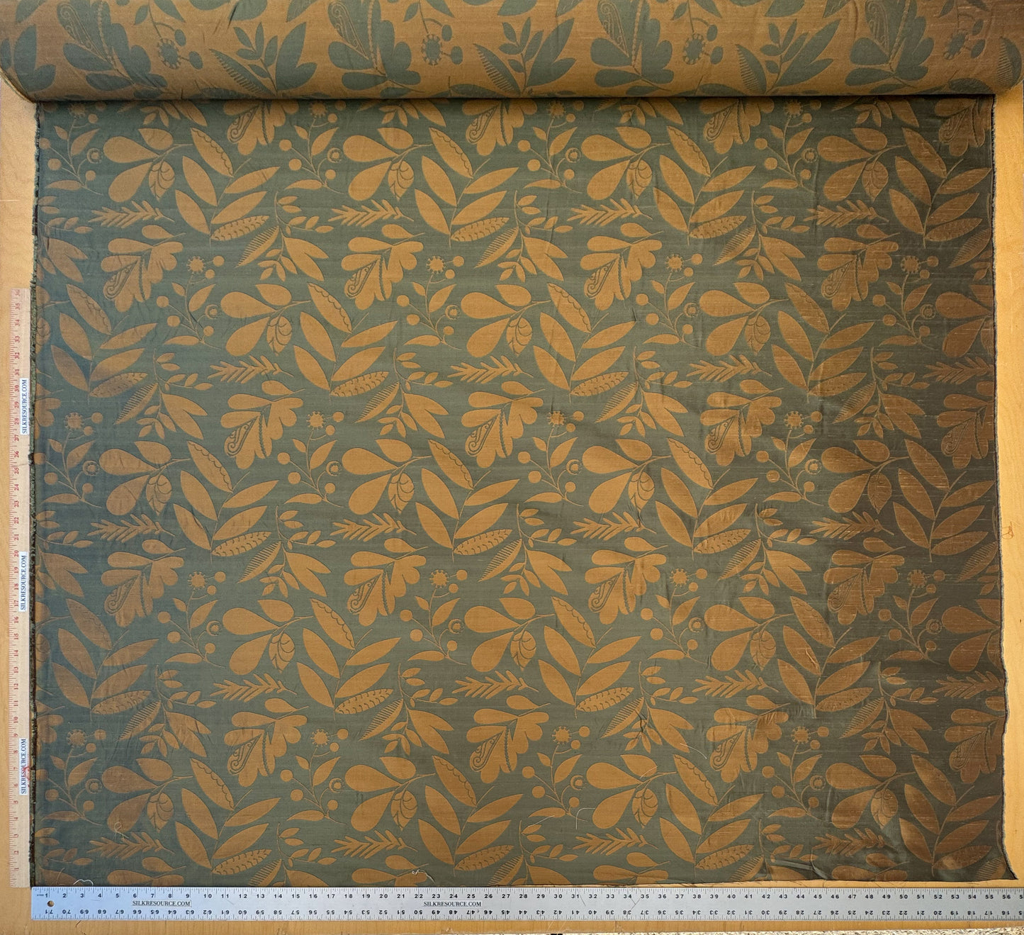 100% Silk Damask Fairy Tale Tree Of Life "teal" Blue Thick Josef Frank -By The Yard - MSRP USD356/Y