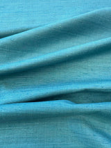 Scalamandre Vienne Texture Peacock Blue Silk Solid  Texture MSRP USD 276/y