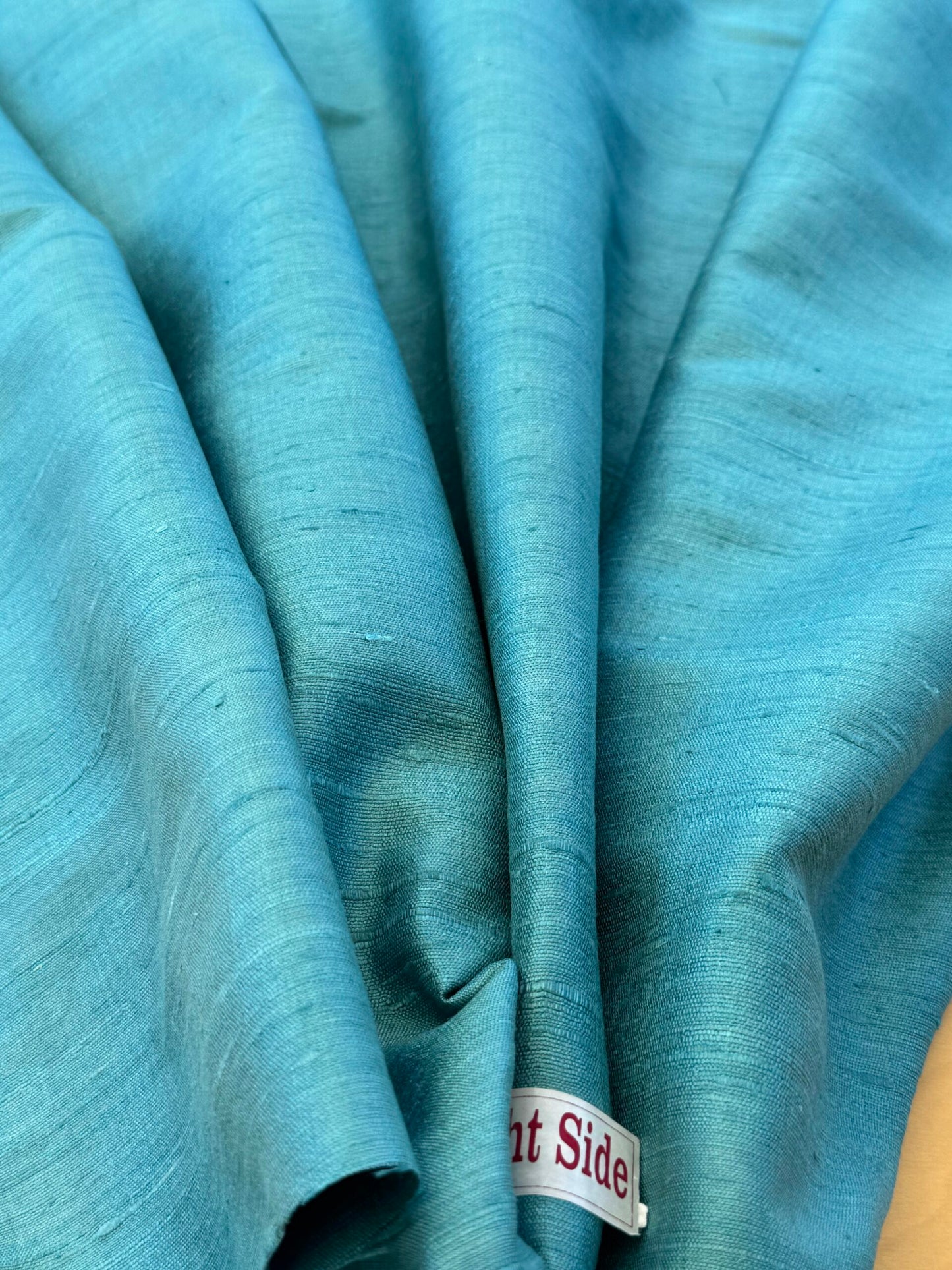 Scalamandre Vienne Texture Peacock Blue Silk Solid  Texture MSRP USD 276/y