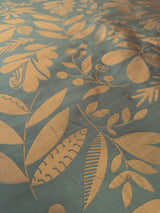 100% Silk Damask Fairy Tale Tree Of Life "teal" Blue Thick Josef Frank -By The Yard - MSRP USD356/Y