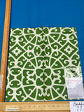 51 Berkbox77 Square Printed Fabrics by Scalamandre Anshun Lattice Jade Linen Green White MSRP USD 370/yard