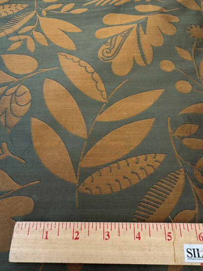 100% Silk Damask Fairy Tale Tree Of Life "teal" Blue Thick Josef Frank -By The Yard - MSRP USD356/Y