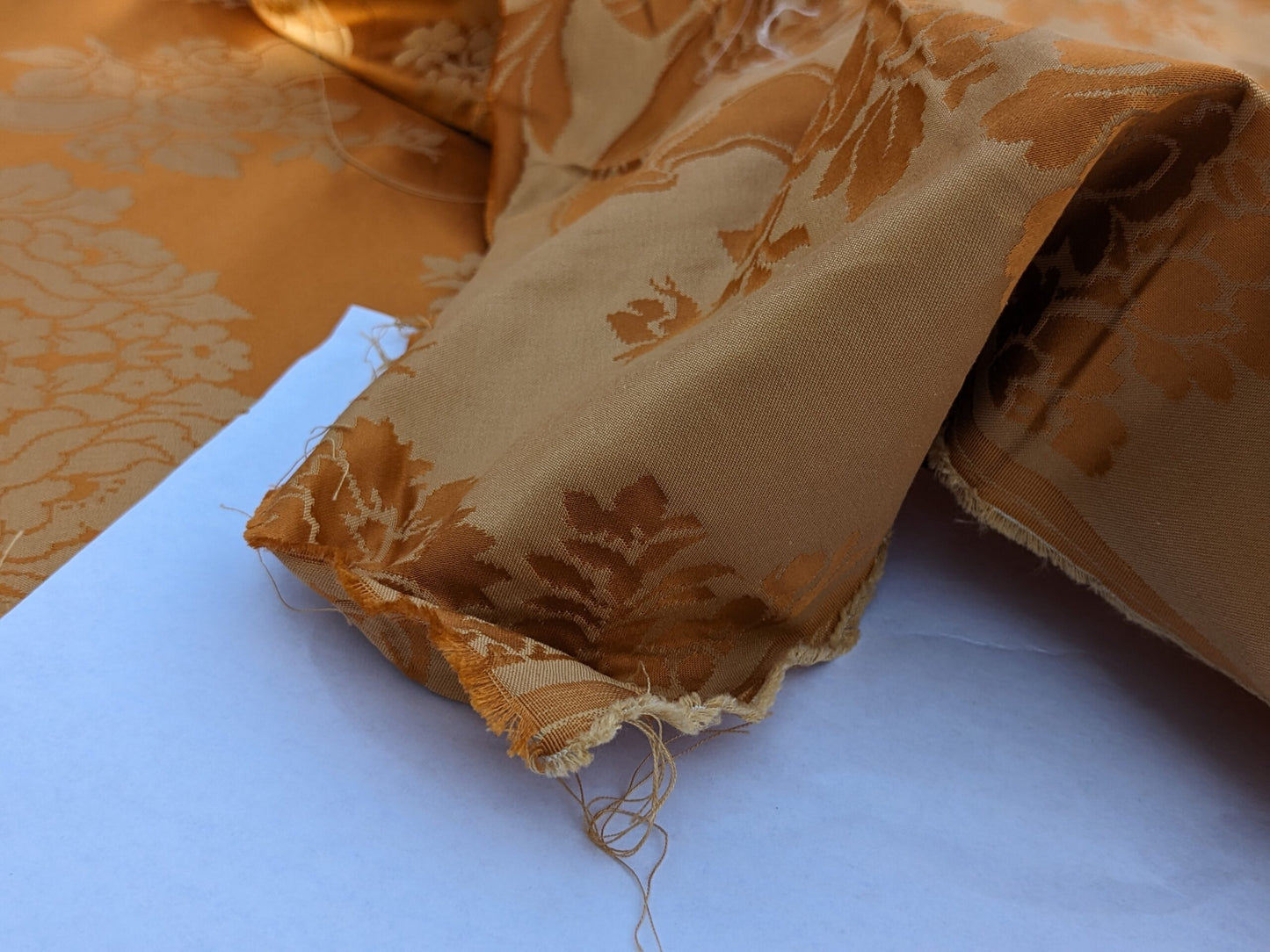 Scalamandre Tassinari & Chatel Marivaux Safran Orange Saffron Red French Court Silk Lampas Neoclassism Flower Basket MSRP USD690/y