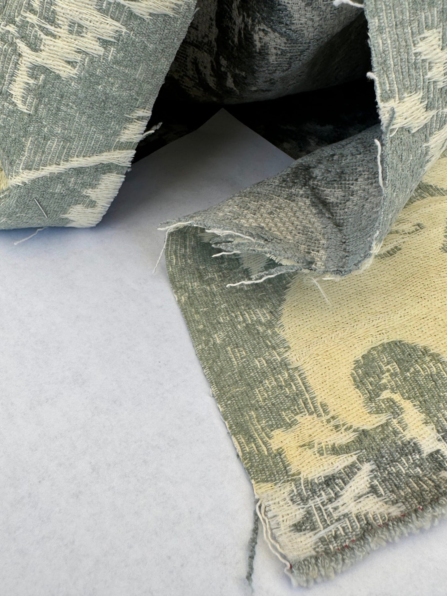 Scalamandre Amadeus Sea Foam Gray Damask Floral MSRP USD188/y