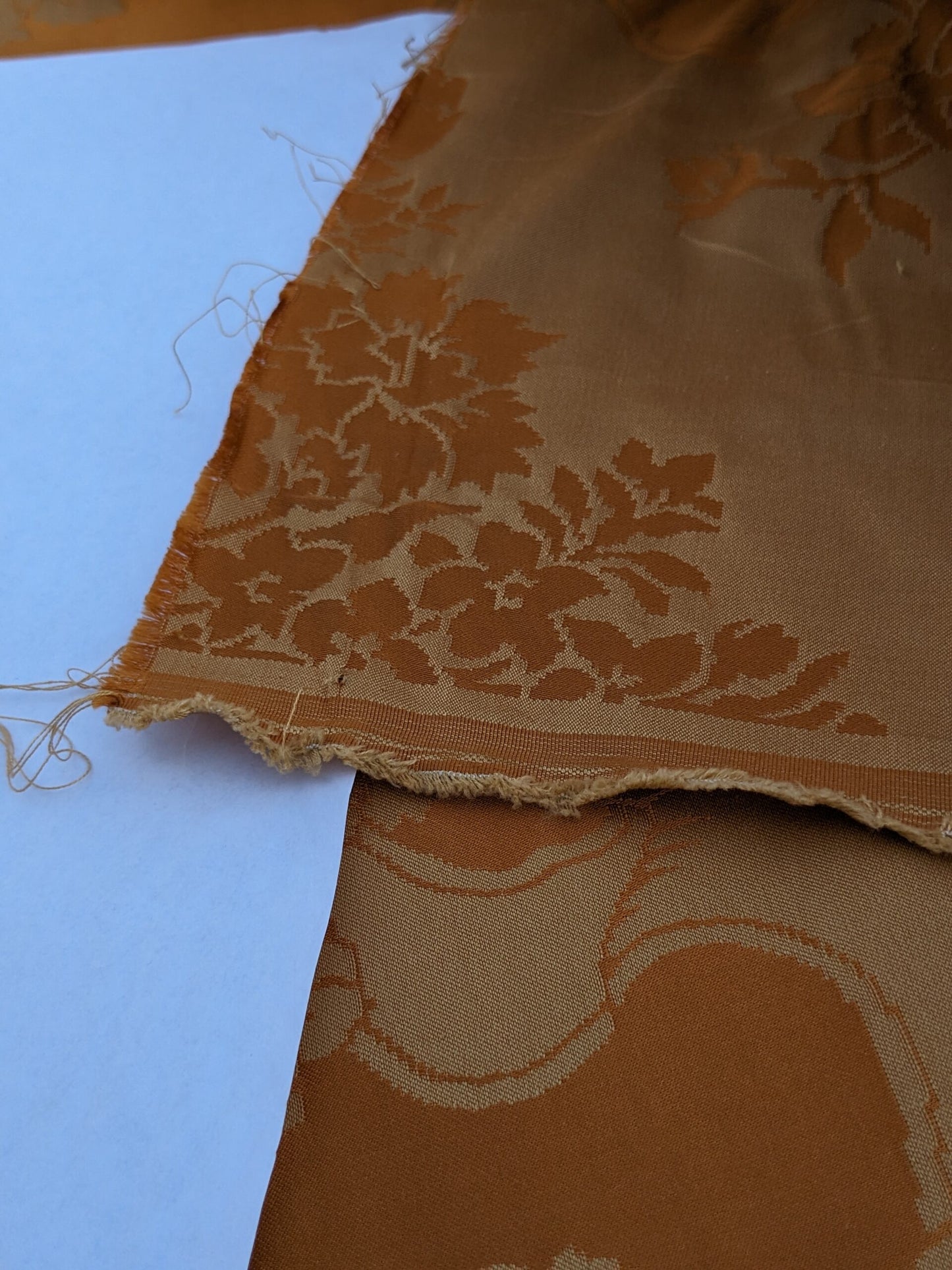 Scalamandre Tassinari & Chatel Marivaux Safran Orange Saffron Red French Court Silk Lampas Neoclassism Flower Basket MSRP USD690/y