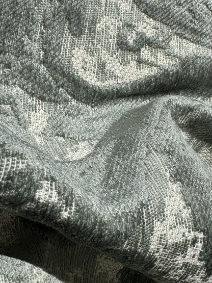 Scalamandre Amadeus Sea Foam Gray Damask Floral MSRP USD188/y