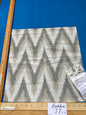 64 Berkbox77 Square Printed Fabrics by Scalamandre Adras Ikat Weave Mineral Beige Gray White Cotton Chevron MSRP USD 150/y