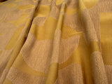1.1 yards Scalamandre Lelievre Stabile Chrome Geometric Large Jacquard Yellow Linen Cotton