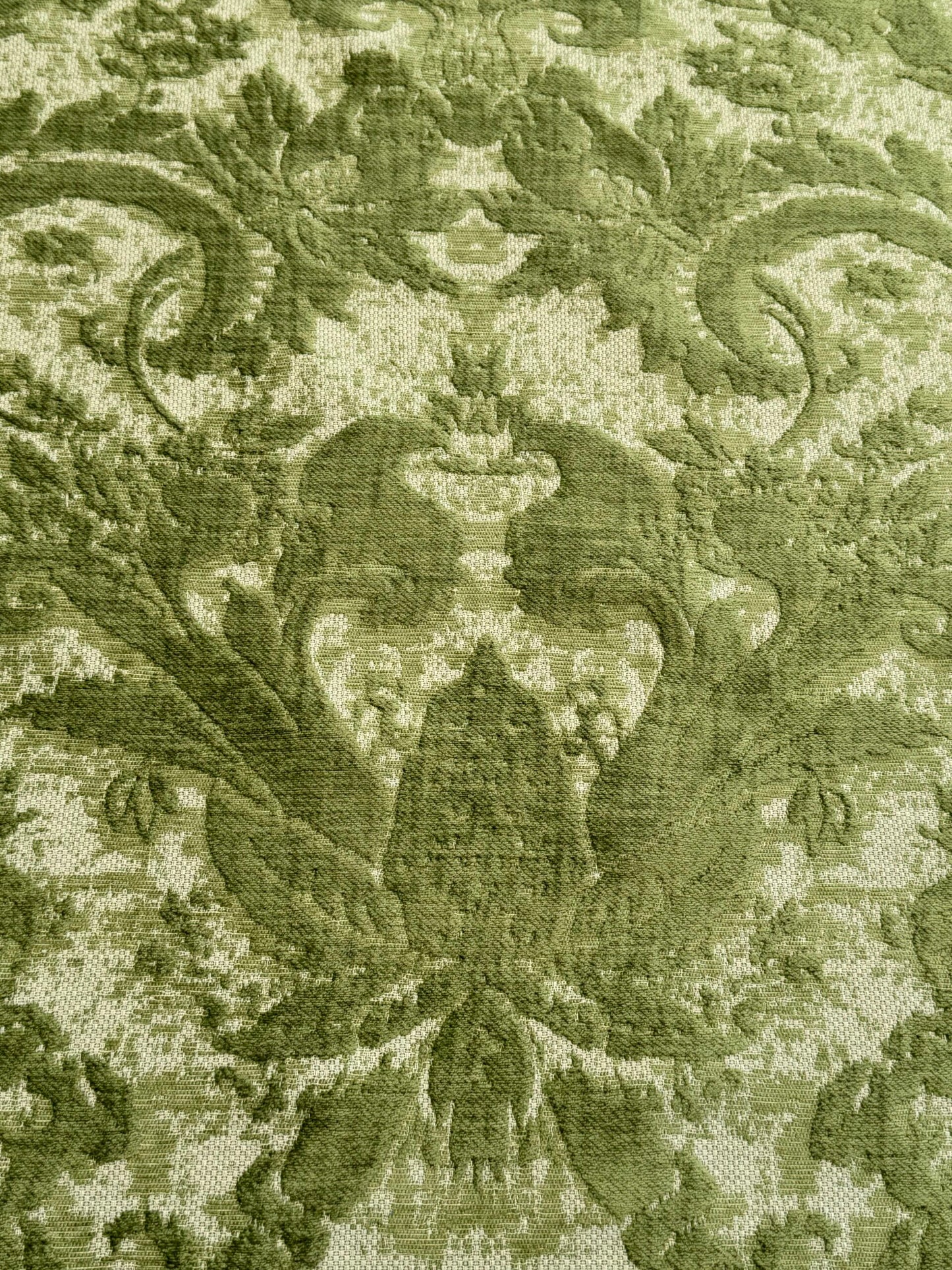 Scalamandre Amadeus Grass Green Damask Floral MSRP USD188/y