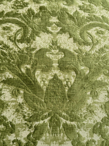 Scalamandre Amadeus Grass Green Damask Floral MSRP USD188/y