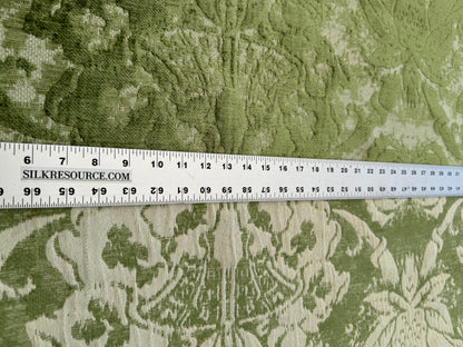 Scalamandre Amadeus Grass Green Damask Floral MSRP USD188/y