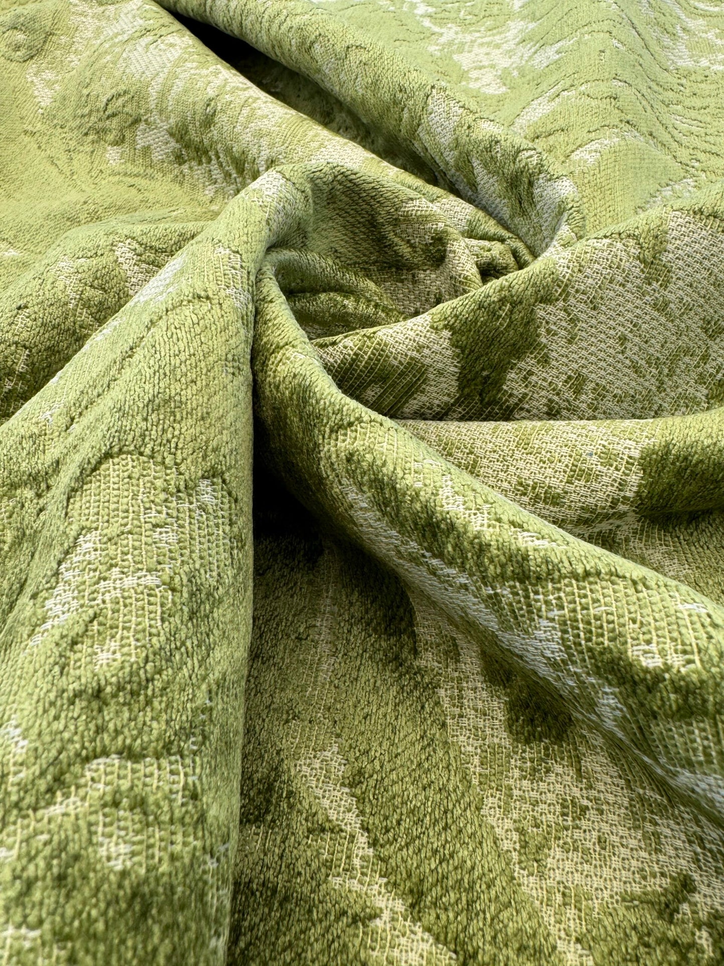 Scalamandre Amadeus Grass Green Damask Floral MSRP USD188/y