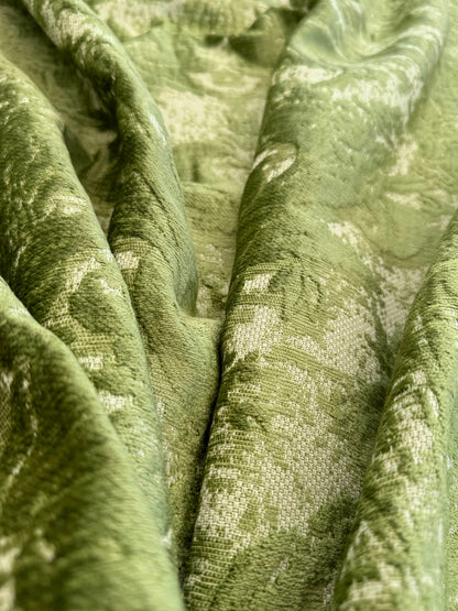 Scalamandre Amadeus Grass Green Damask Floral MSRP USD188/y