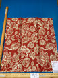 68 Berkbox77 Square Printed Fabric by Scalamandre Calais Linen Print Coral Floral Red White MSRP 300+/y
