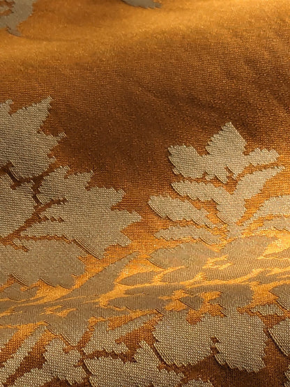 Scalamandre Tassinari & Chatel Marivaux Safran Orange Saffron Red French Court Silk Lampas Neoclassism Flower Basket MSRP USD690/y